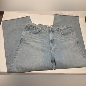 Agolde Light Blue Straight Jeans